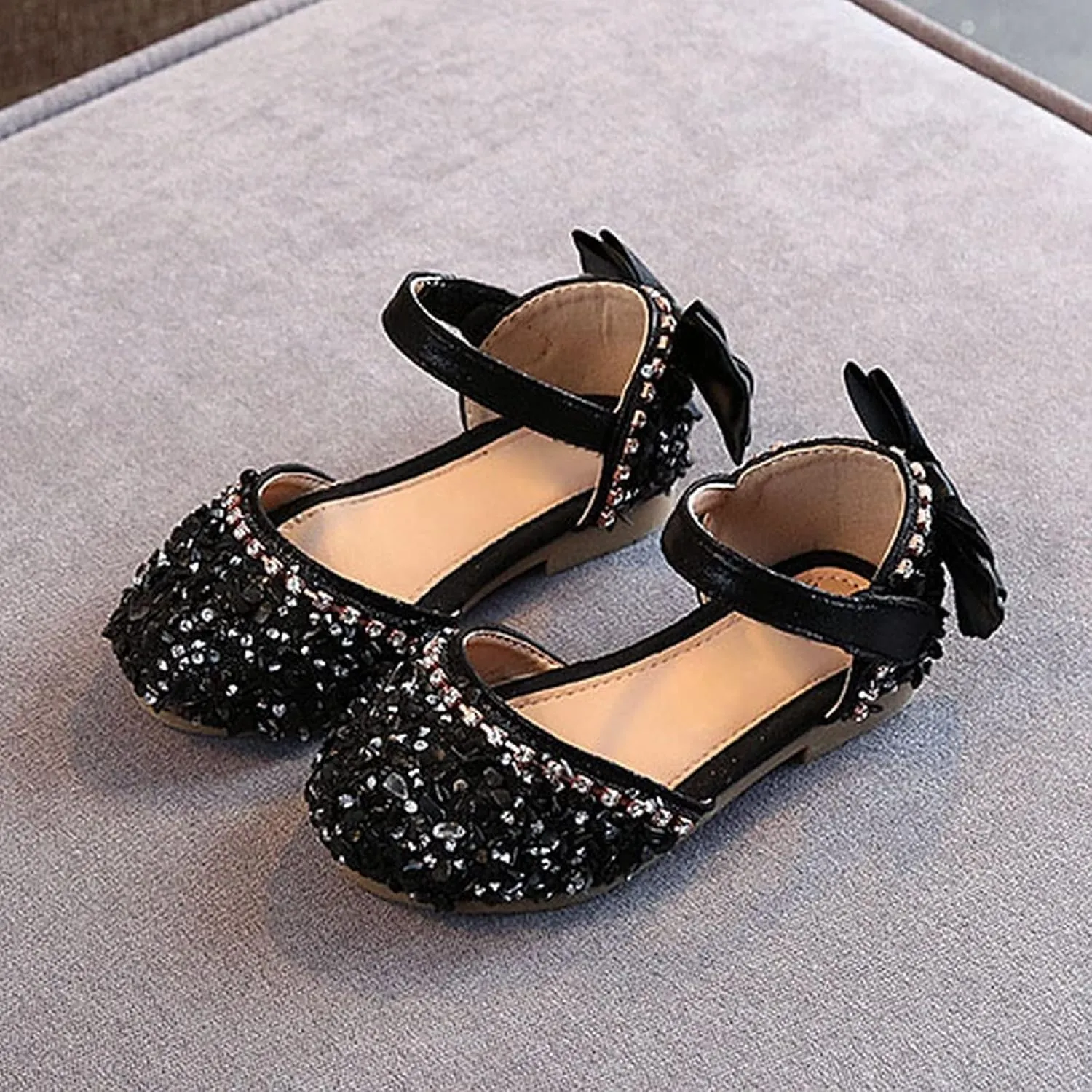 Kids Sandals Size 8 Summer Korean Version Rhinestone Soft Sole Girls' Sandals Shoes Infant Sandals Girls
