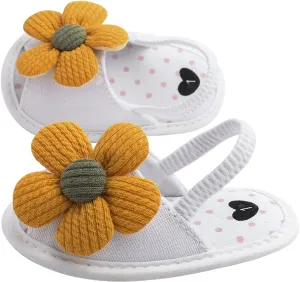 Kids Soft Sole Foot Warmer Sandals Baby Baby Leisure Flower Children's Sole Sun Toddler Soft Shoes Baby Shoes