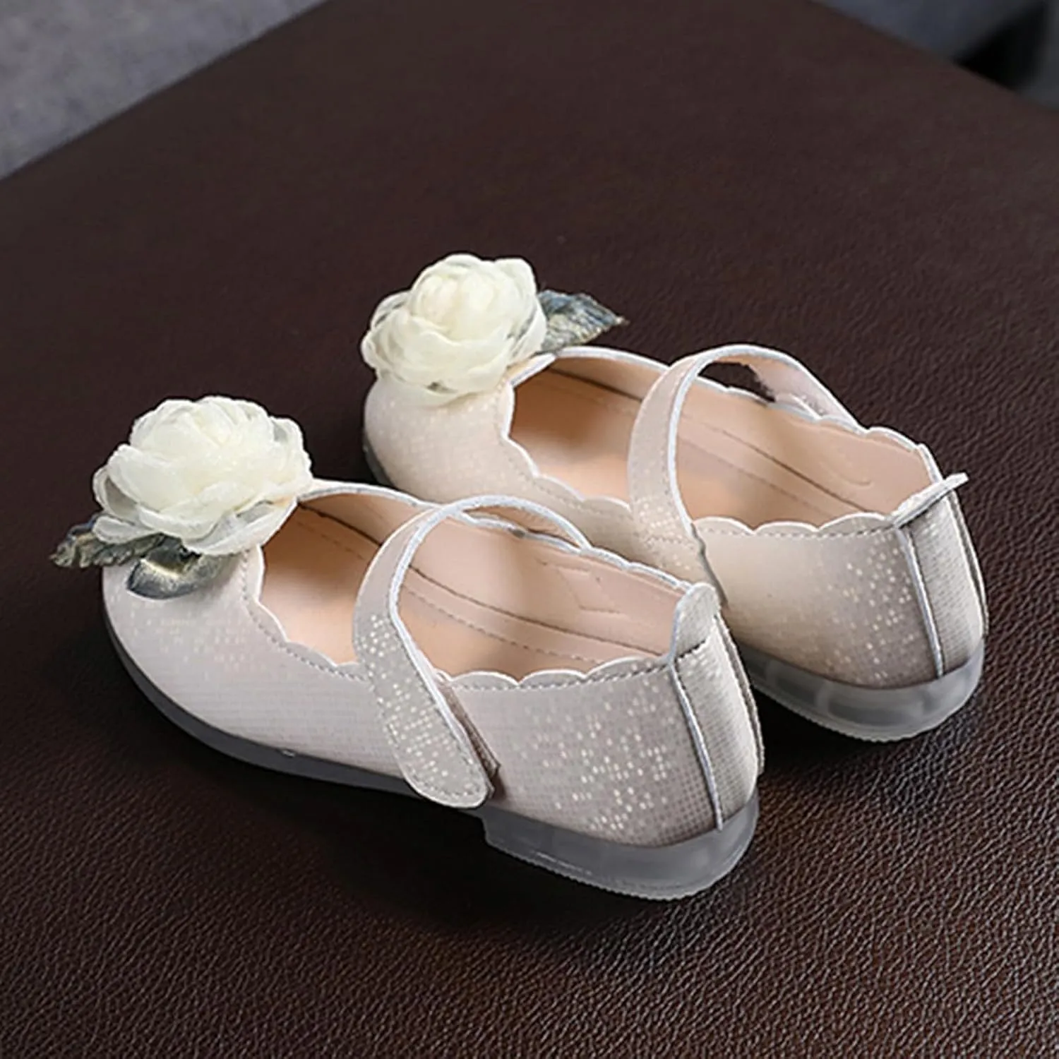 kids water sandal Summer Flare Print Closed Toe Low Heel Soft Rubber Sole Hook And Loop Shoes