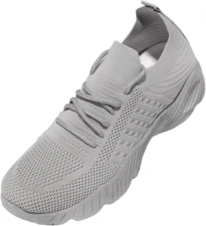 Lausiuoe Running Shoes For Women Arch Support Slip On Walking Shoes Non Slip Breathable Workout Tennis Shoes Sneakers
