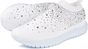 Lausiuoe Womens Shoes Slip On Sneakers Breathable Mesh Walking Shoes Fashion Comfort Non Slip Running Tennis Gym Shoes