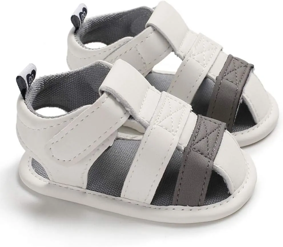 Light up Play Shoes Single Boy Splicing Sole Baby Sandals Soft Shoes Prewalker Infant Boys Canvas Shoes Size
