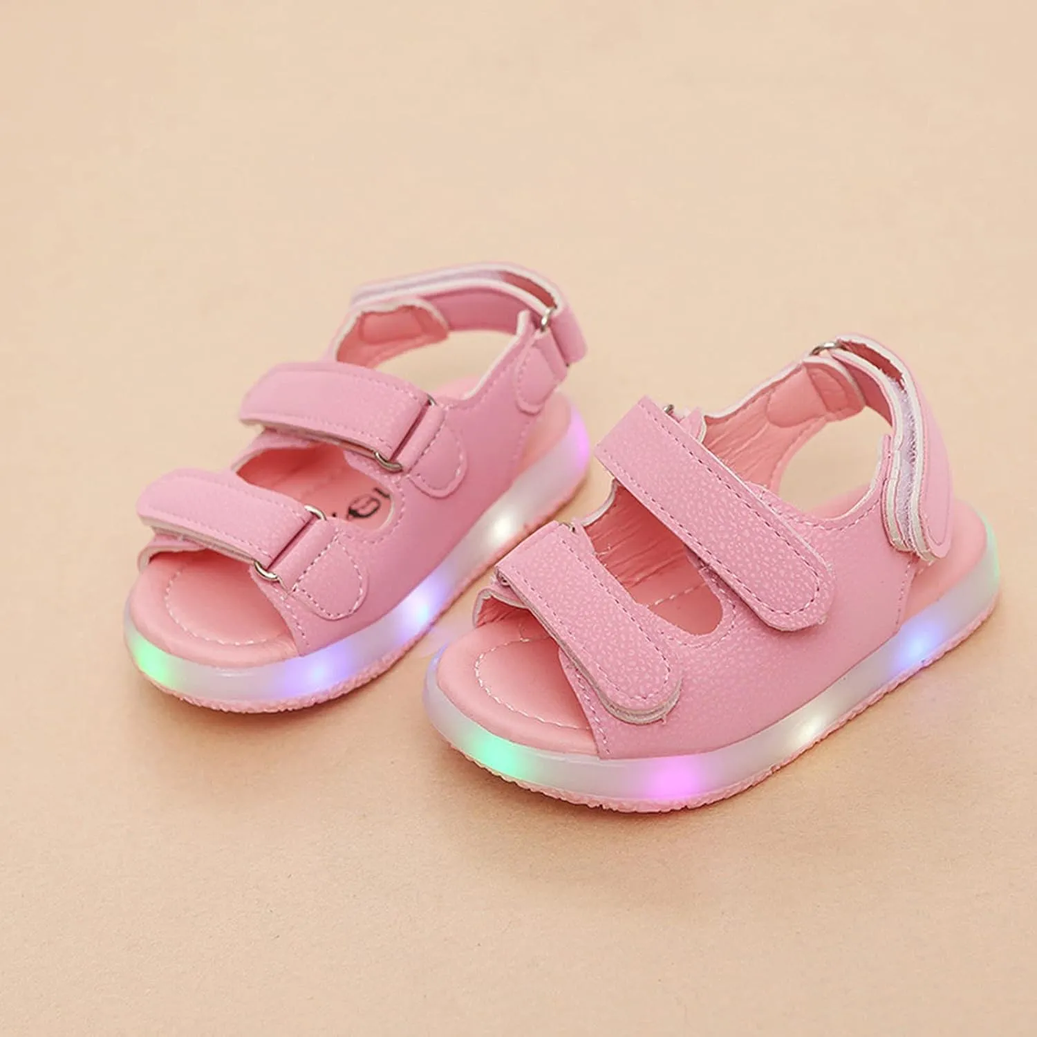 Light Up Sandals for Baby First Walking Shoes Beach Sneakers with LED Lights Boys Girls Summer Sandals Outdoor Shoes