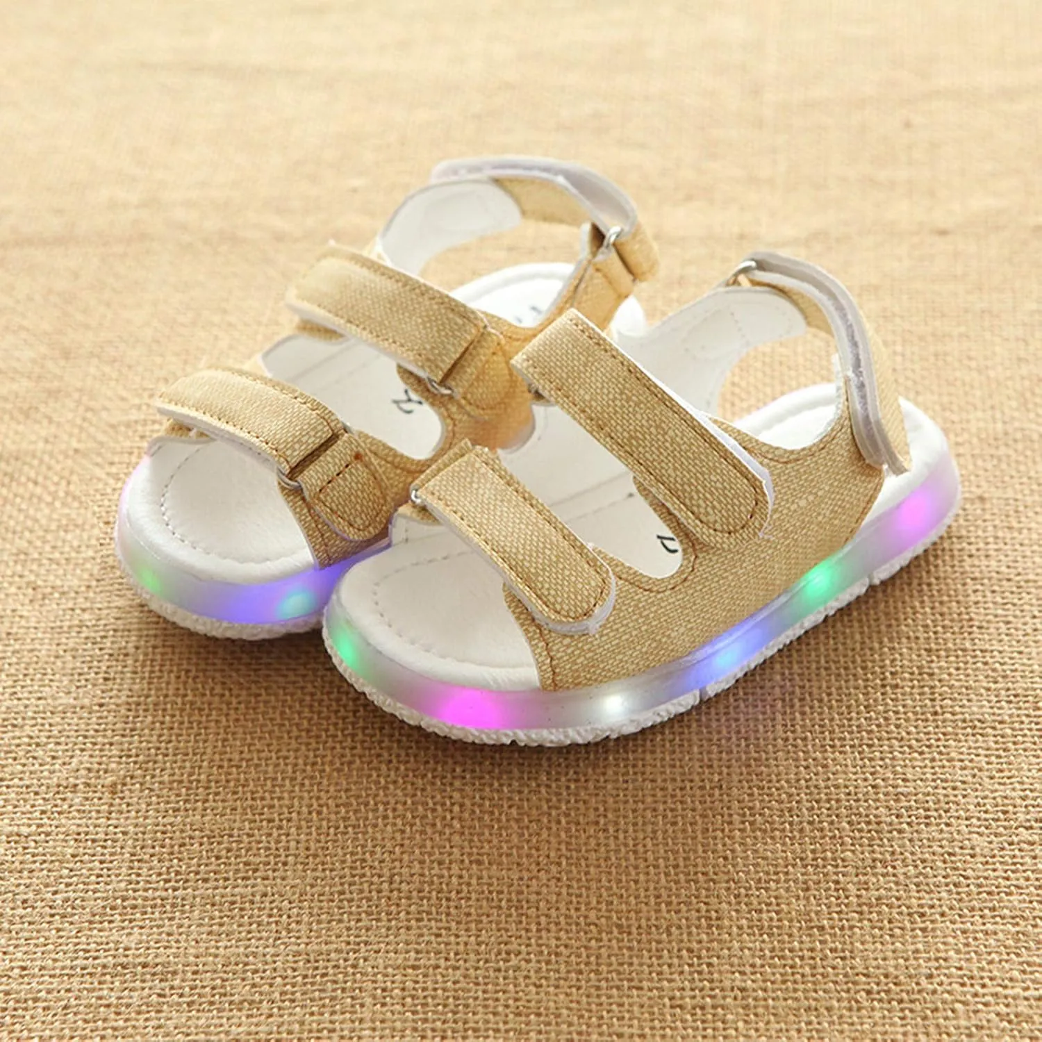 Light Up Sandals for Baby First Walking Shoes Beach Sneakers with LED Lights Boys Girls Summer Sandals Outdoor Shoes