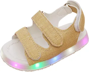 Light Up Sandals for Baby First Walking Shoes Beach Sneakers with LED Lights Boys Girls Summer Sandals Outdoor Shoes