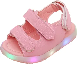 Light Up Sandals for Baby First Walking Shoes Beach Sneakers with LED Lights Boys Girls Summer Sandals Outdoor Shoes