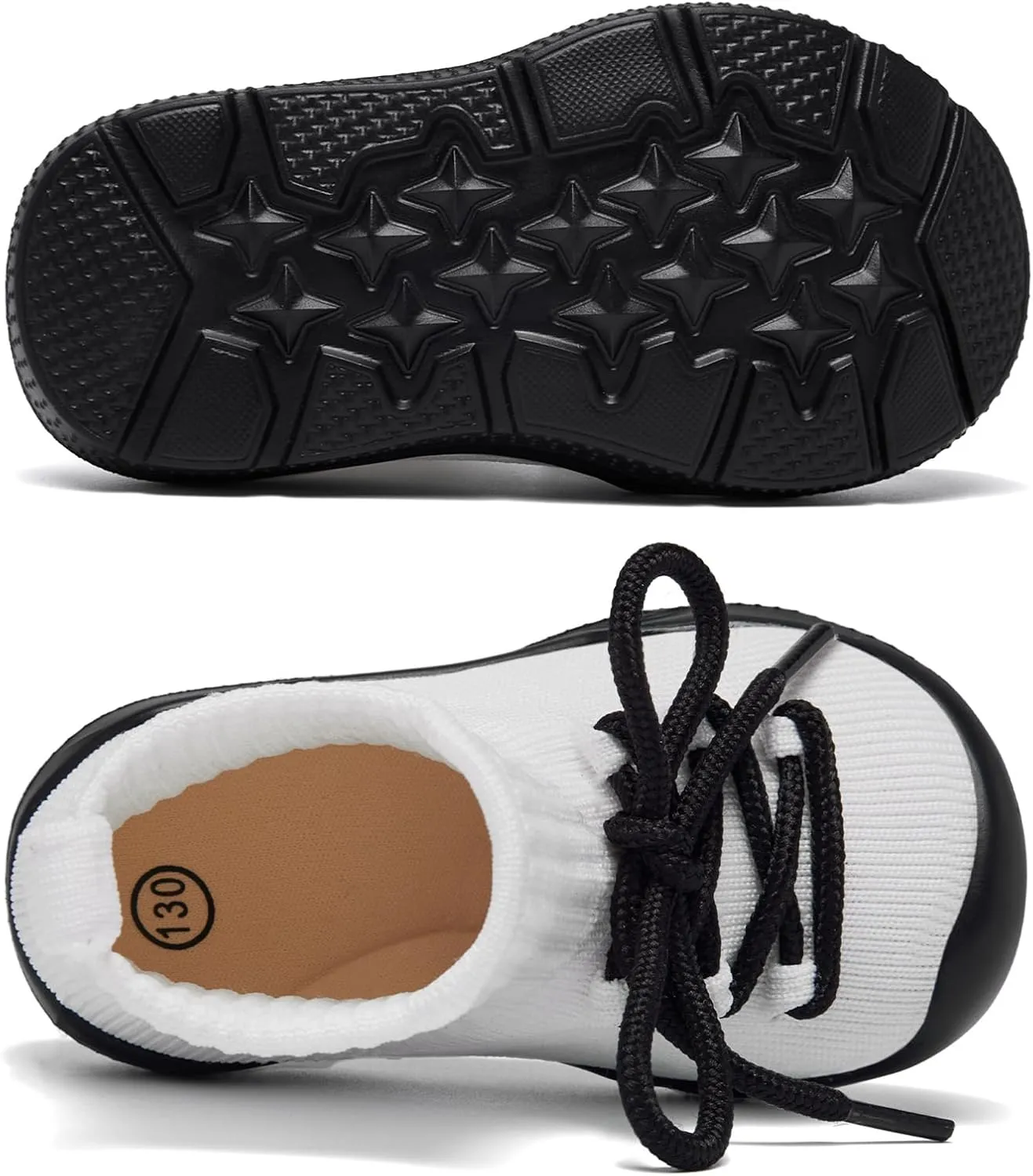 MORENDL Baby Sock Shoes Toddler Sneakers Infant Tennis Slip On Walking Shoes Boys & Girls Non-Slip Slippers