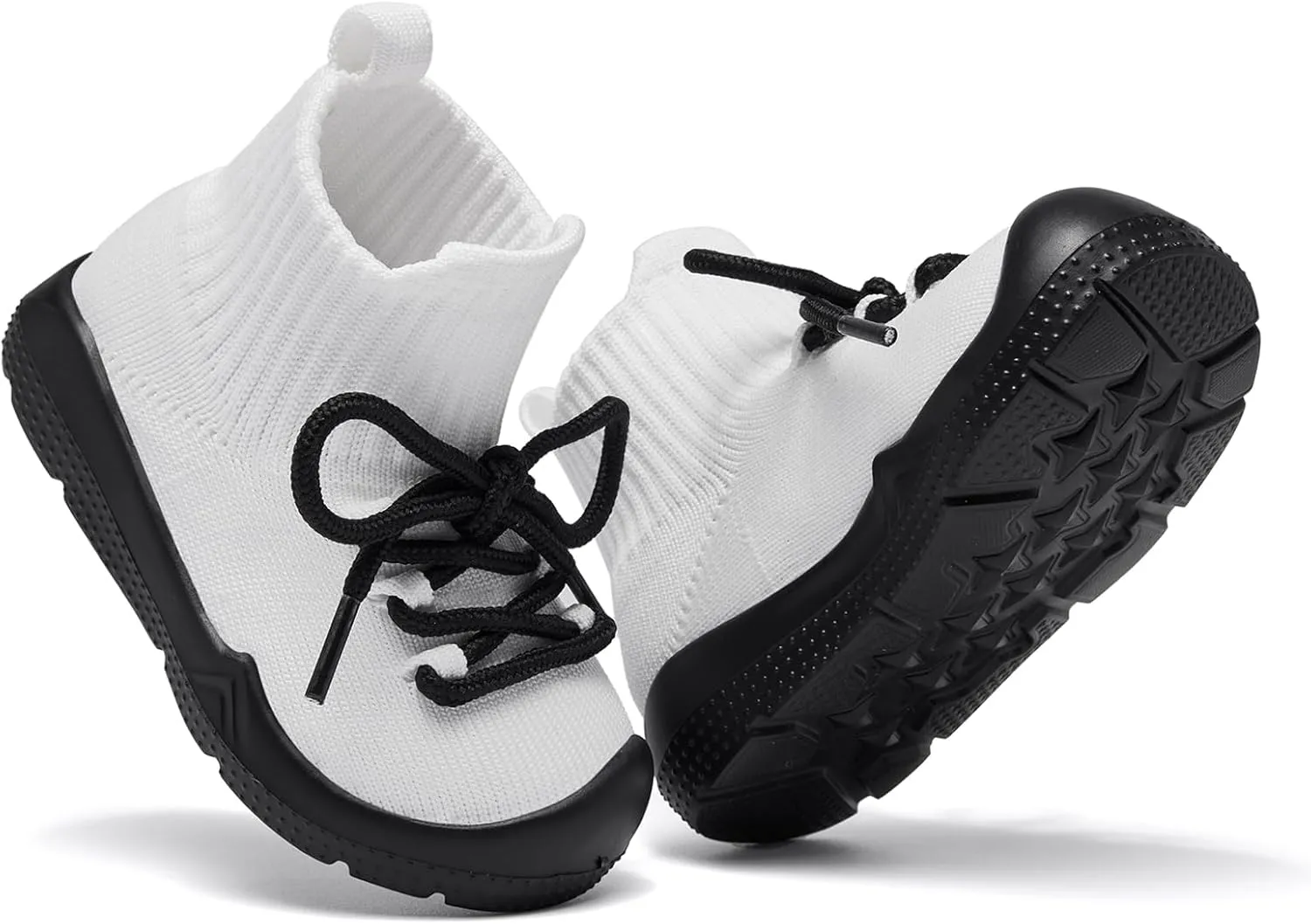 MORENDL Baby Sock Shoes Toddler Sneakers Infant Tennis Slip On Walking Shoes Boys & Girls Non-Slip Slippers