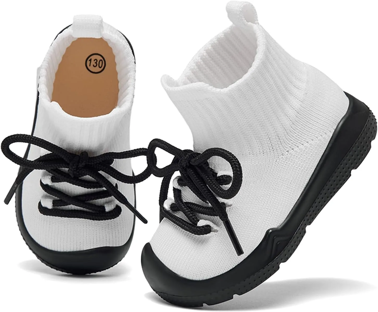MORENDL Baby Sock Shoes Toddler Sneakers Infant Tennis Slip On Walking Shoes Boys & Girls Non-Slip Slippers
