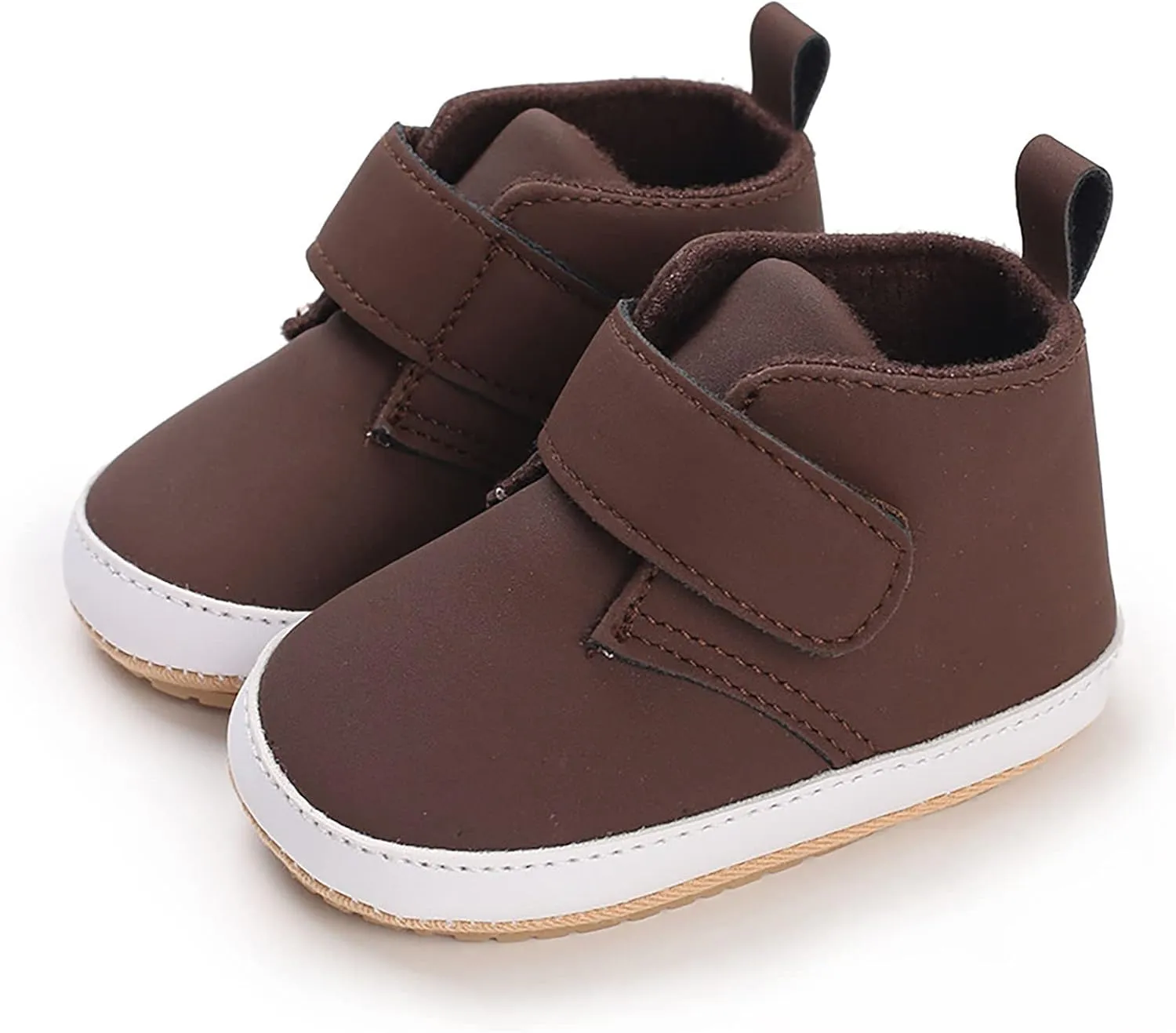 Newborn Baby Boys Girls Prewalker Shoes Soft Rubber Sole Infant Sneakers Fashion High-Top Non-Slip Baby Girl Casual