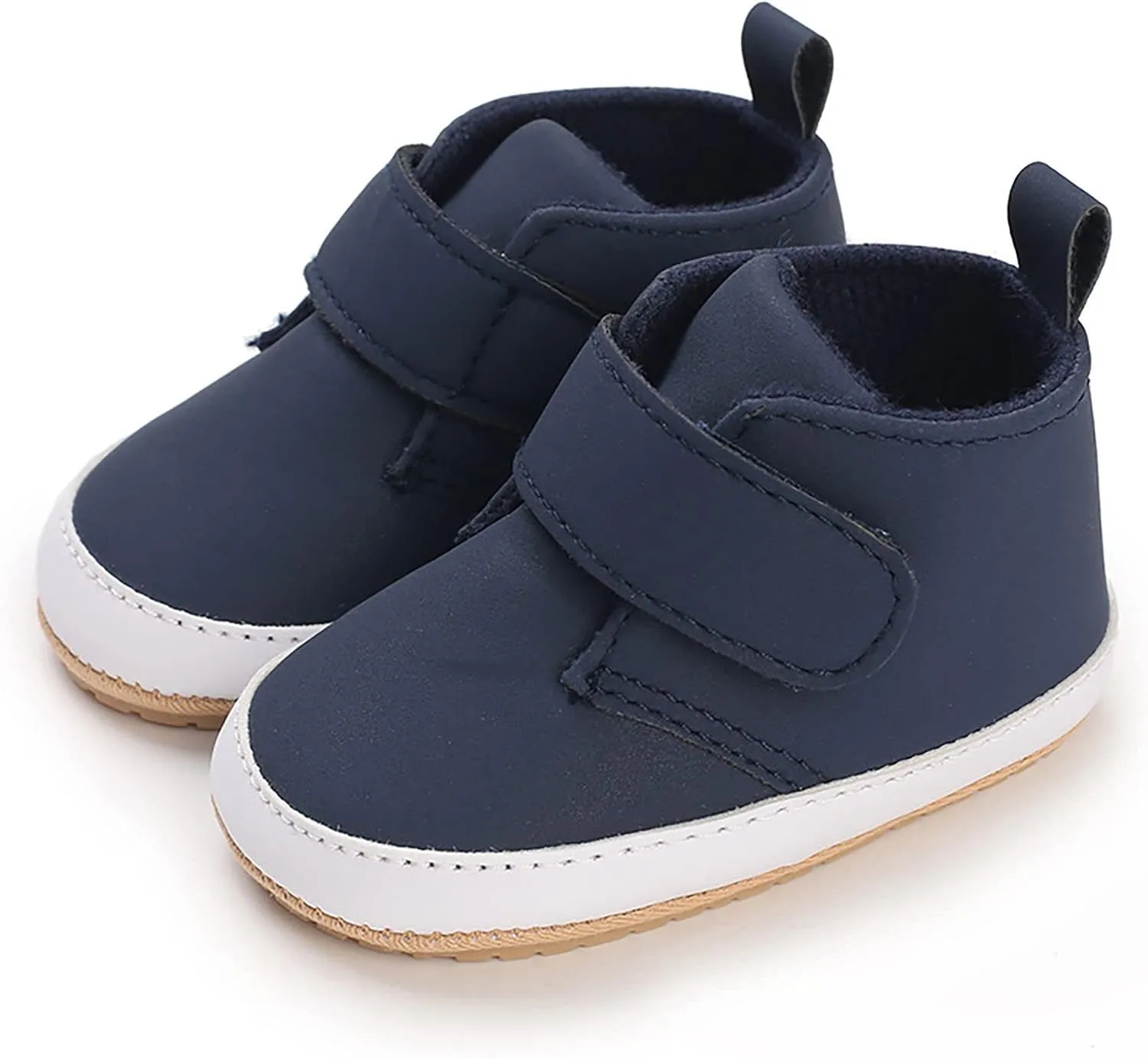 Newborn Baby Boys Girls Prewalker Shoes Soft Rubber Sole Infant Sneakers Fashion High-Top Non-Slip Baby Girl Casual