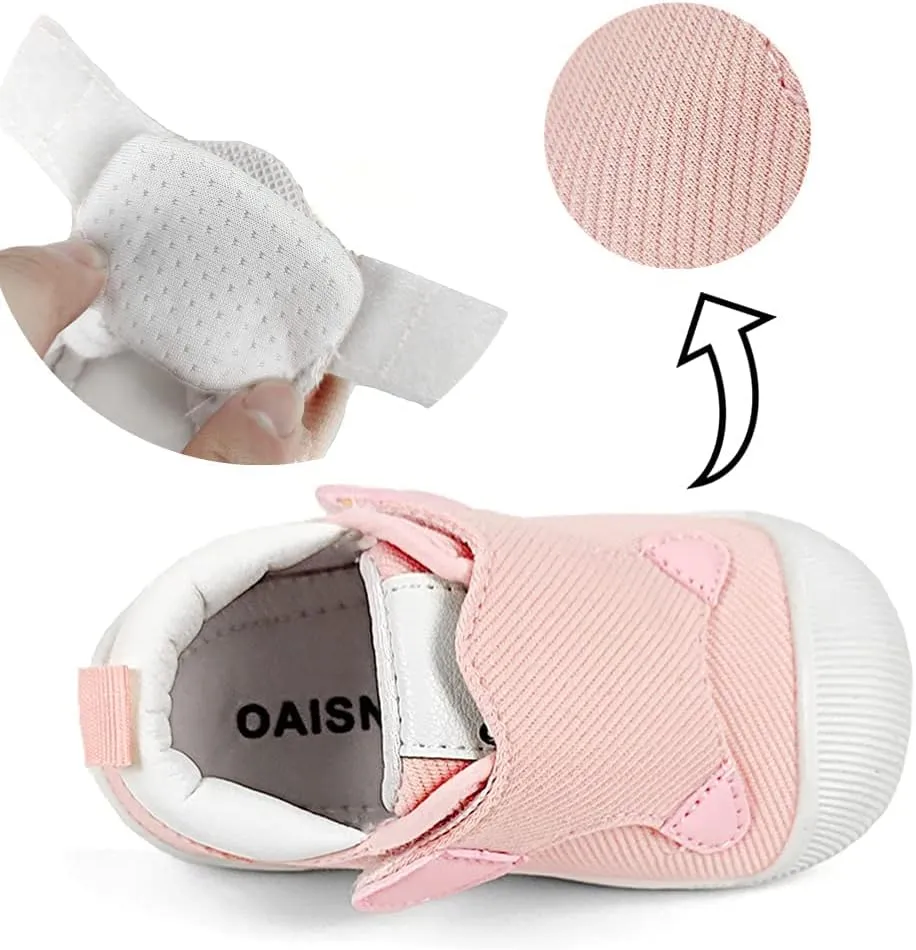 OAISNIT Baby Boys Girls Shoes Lightweight Sneakers Breathable Toddler Tennis Shoes Anti-Slip Baby First Walkers