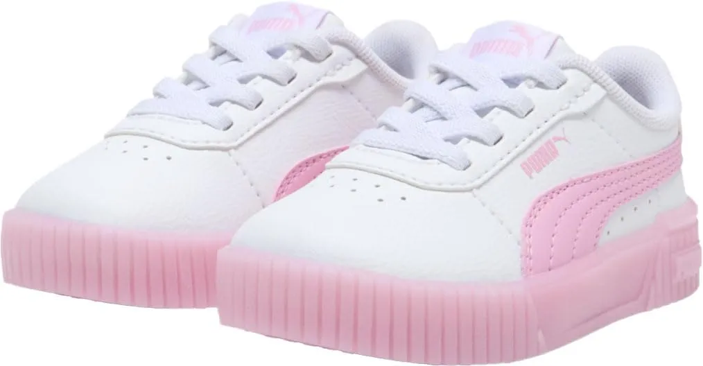 PUMA - Infants Carina 2.0 Jelly Bean Ac Shoes, Color White/Pink Lilac, Size: 4 M US Toddler