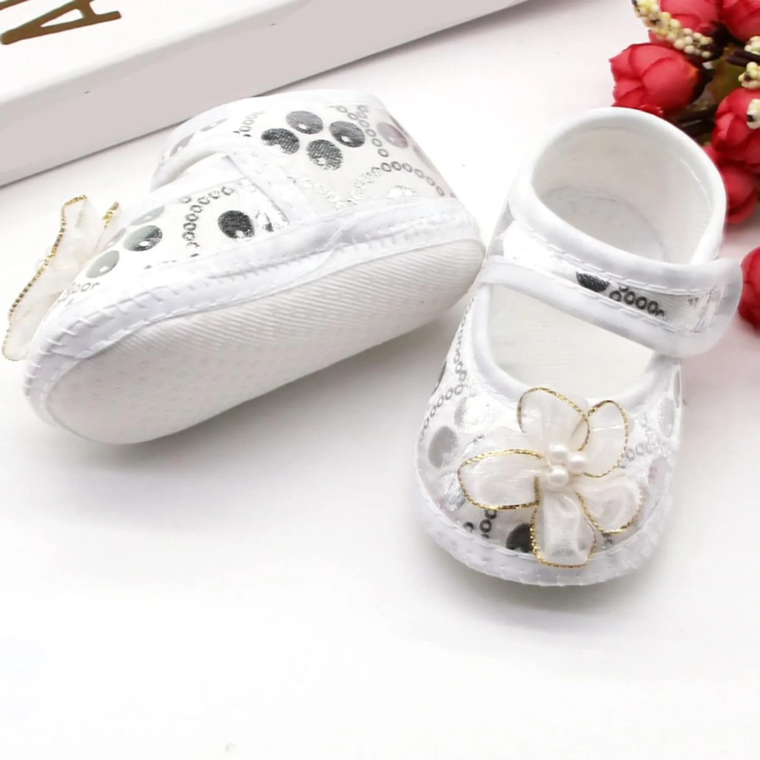sfdgfhyf Boys Cartoon Foot Warmer Baby Soft Sole Cute New Born Girls Casual Baby Dress Shoes Princess Shoes 0 (Pink, 3.5 Infant)