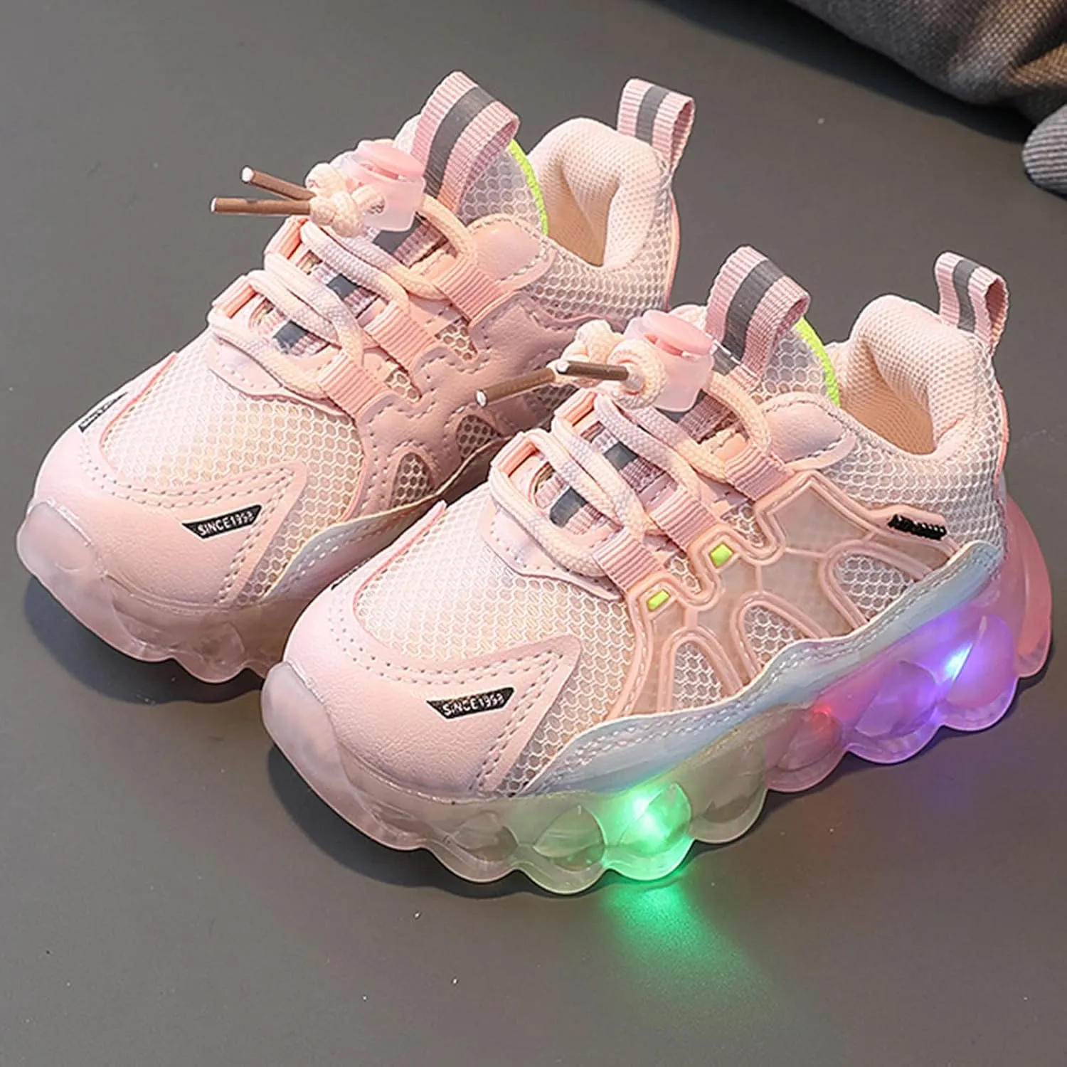 sfdgfhyf Children Summer Sandals Fashion Light On LED Baby Shoes Casual Shoes Boy Sport Shoes Soft Sole Kids Sport Shoes