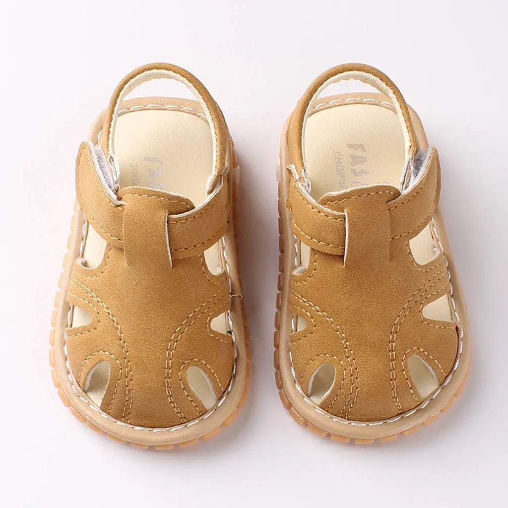 Shoes Baby Boys Sandals Soft Walkers Sole Girls Roman Shoes First Baby Shoes High Heels for Girls