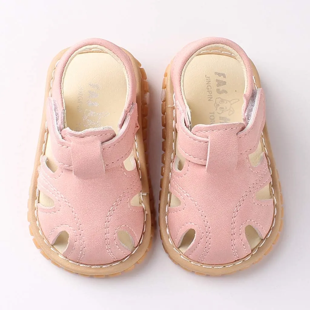 Shoes Baby Boys Sandals Soft Walkers Sole Girls Roman Shoes First Baby Shoes High Heels for Girls