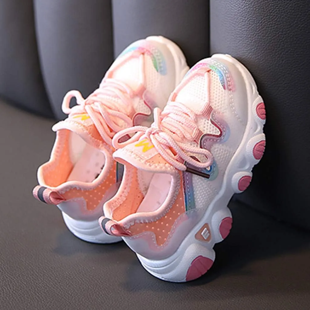 Shoes Girls Breathable Baby Soft Mesh Lace Up Toddler Kids Infant Baby Shoes Baby Winter Boots