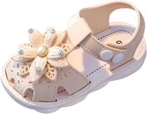 Slides Kids Children Shoes Comfortable Flat Sandals Fashionable Toe Covering Children Toddler Shoes Girls Wedge