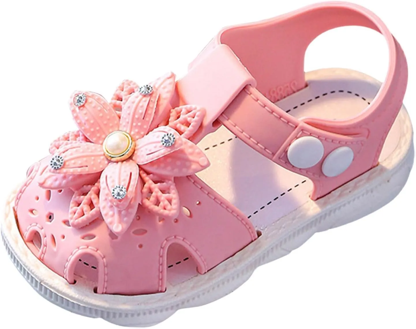 Slides Kids Children Shoes Comfortable Flat Sandals Fashionable Toe Covering Children Toddler Shoes Girls Wedge