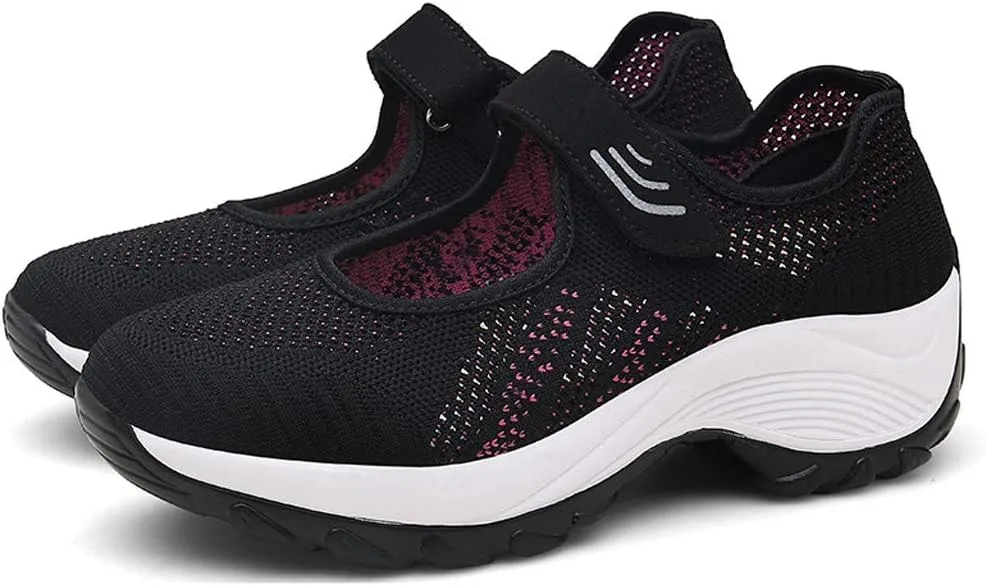 Slip On Shoes Women Mesh Breathable Black Casual Shoes High Top Sneakers Men's Supportive Running Cushioned Athletic White Basketball Shoe Cross Trainer Shoe
