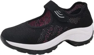 Slip On Shoes Women Mesh Breathable Black Casual Shoes High Top Sneakers Men's Supportive Running Cushioned Athletic White Basketball Shoe Cross Trainer Shoe