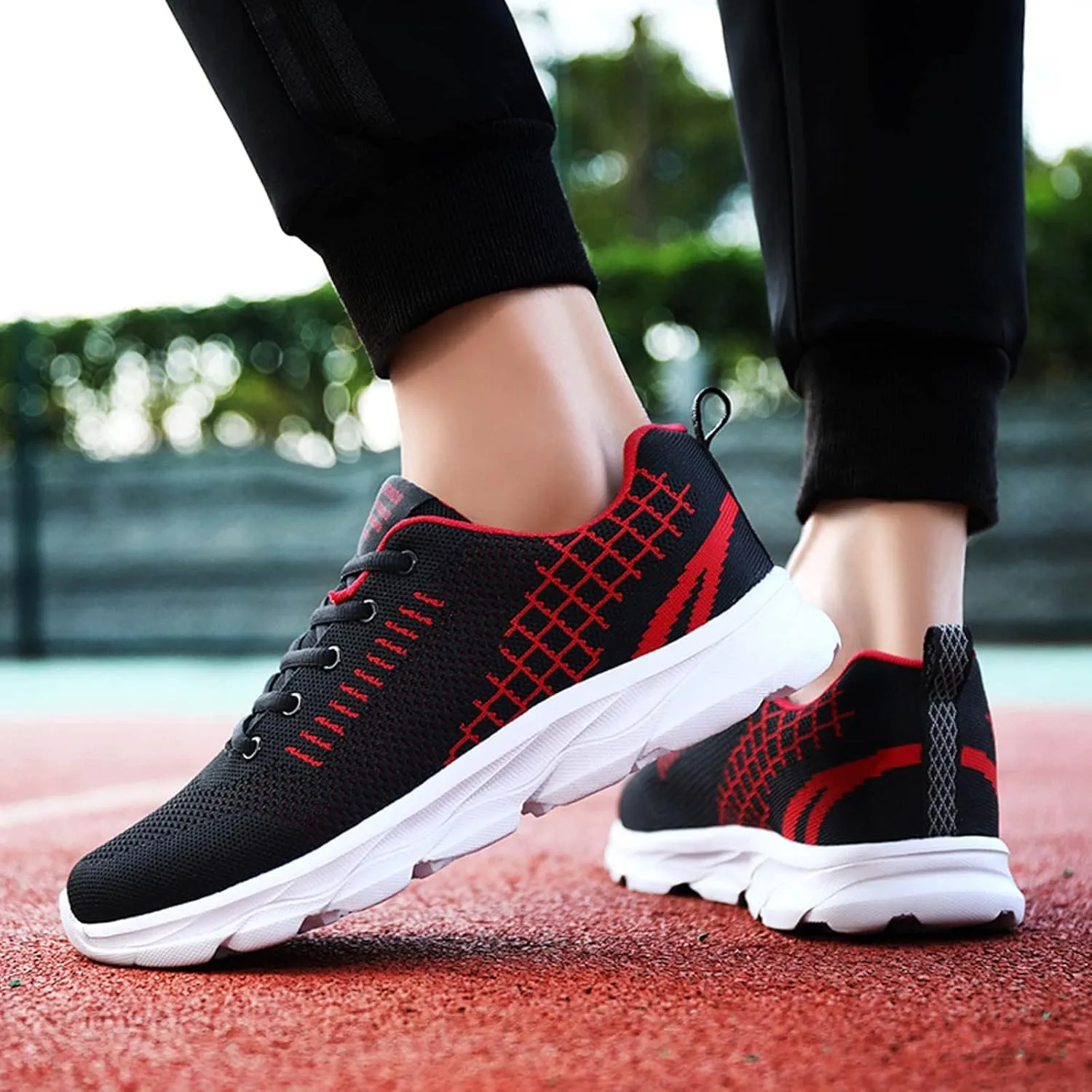 Sneakers for Women Walking Shoes Non Slip Lace Up Running Shoes for Men Mesh Casual Shoes for Fall Fashion Sneakers Waterproof Tennis Shoe Trainers Shoe