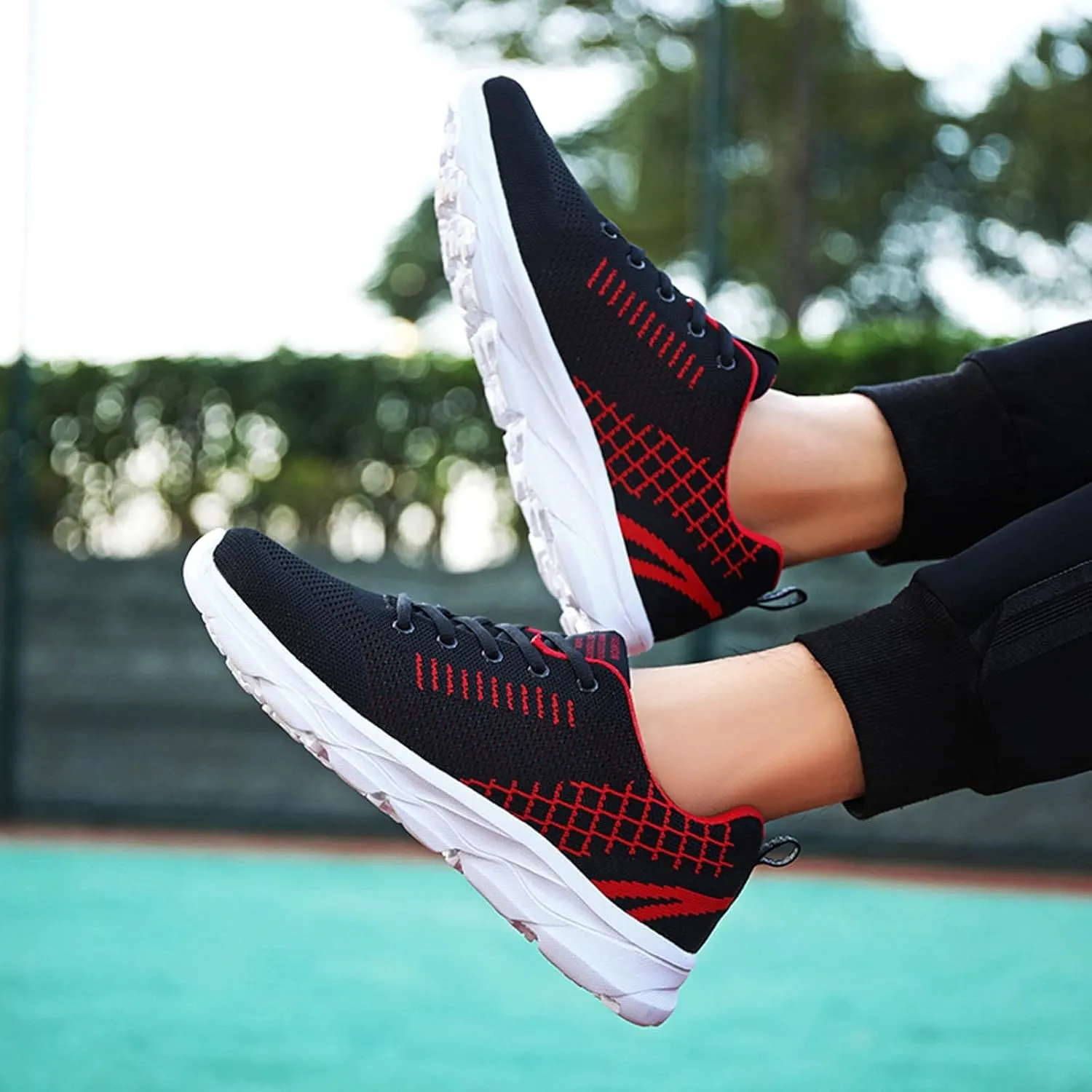 Sneakers for Women Walking Shoes Non Slip Lace Up Running Shoes for Men Mesh Casual Shoes for Fall Fashion Sneakers Waterproof Tennis Shoe Trainers Shoe