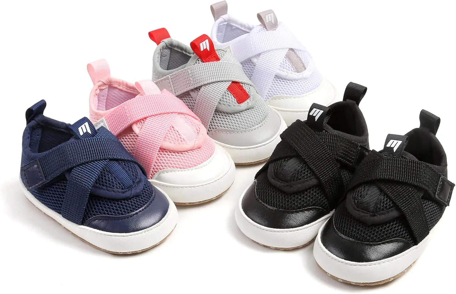SOFMUO Baby Boy Girl Shoes Breathable Infant Mesh Sneakers Soft Newborn Moccasins Toddler First Walkers