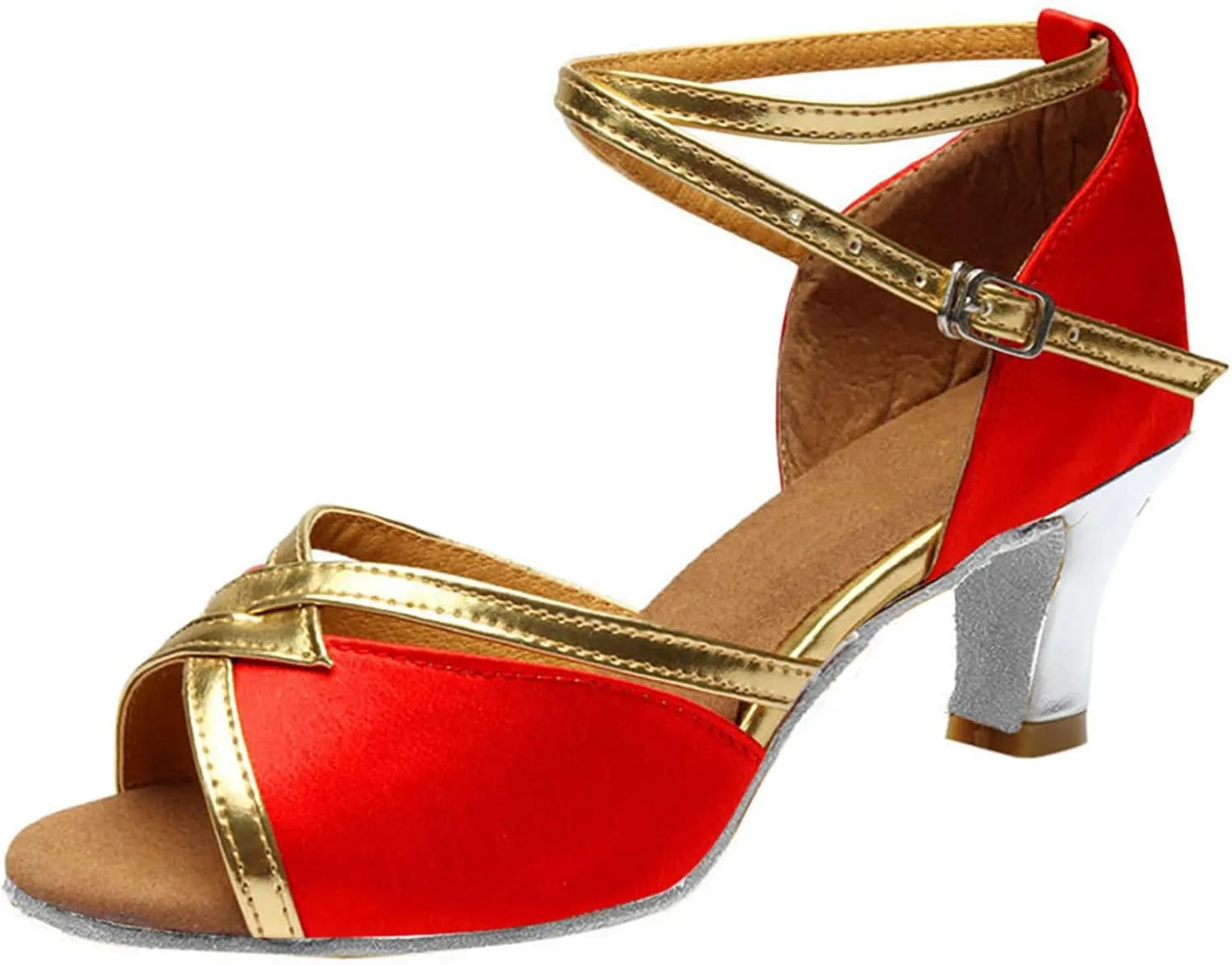 Solid Shoes Dance Prom Fashion Women's Sandals Latin Ballroom Women's Sandals for Walking Shoes