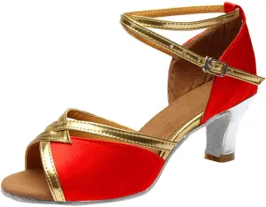 Solid Shoes Dance Prom Fashion Women's Sandals Latin Ballroom Women's Sandals for Walking Shoes