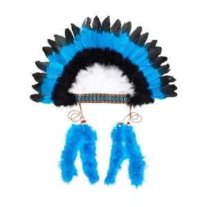 Souza Macahee Indian Headdress Blue