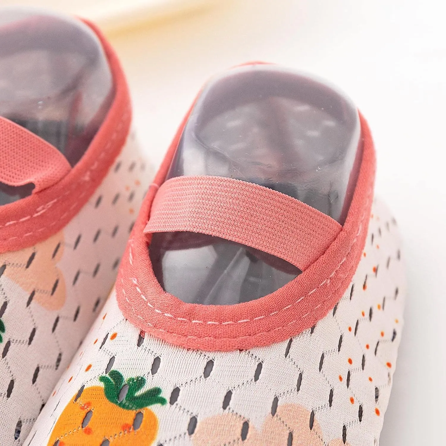 Spring and Summer Children Baby Toddler Shoes Boys and Girls Flat Bottom Lightweight Slip On Hollow Breathable Elastic Band Comfortable Shoes Kids Size 9