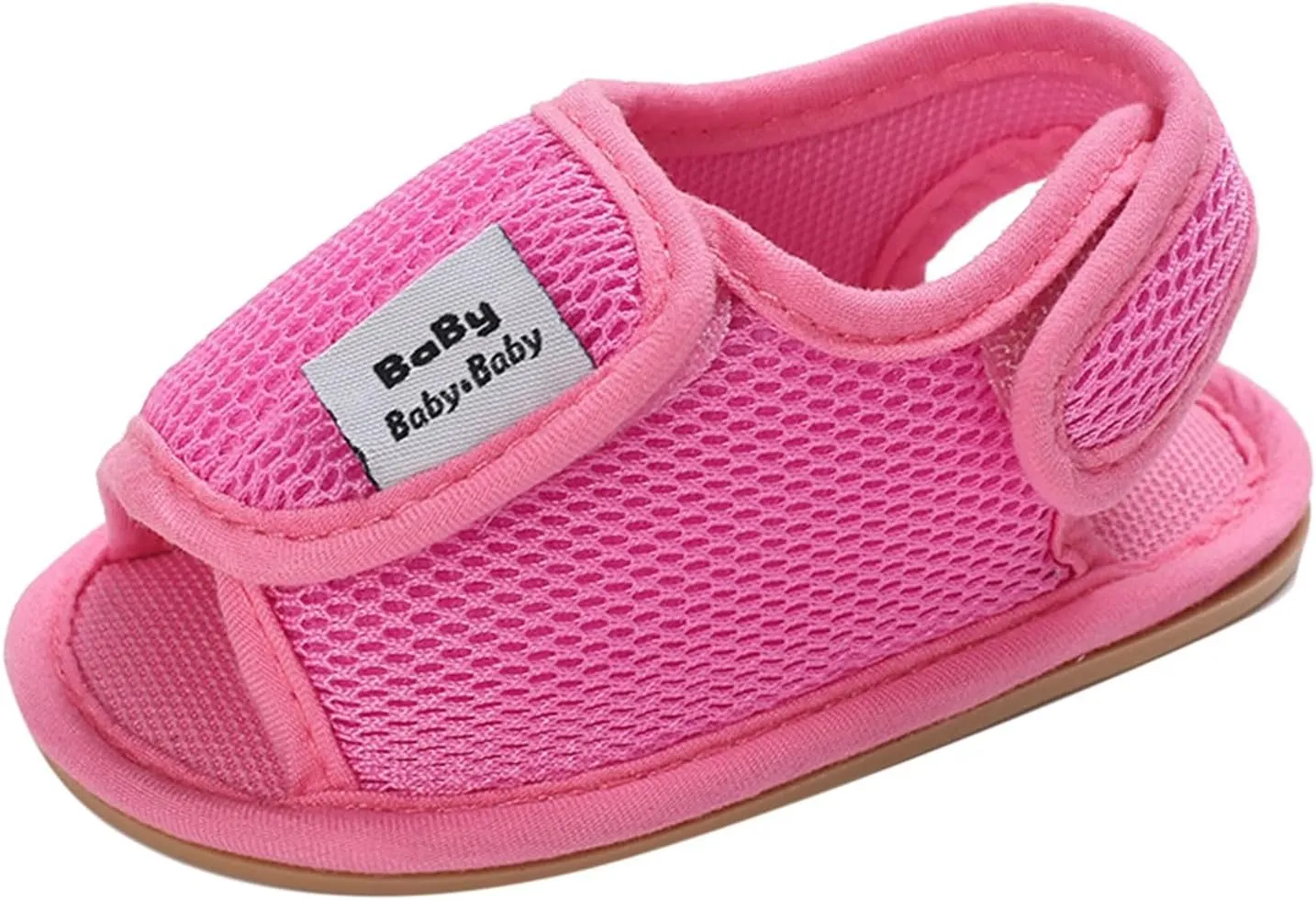 Spring and Summer Children Baby Toddler Shoes Boys and Girls Sandals Flat Mesh Breathable Comfortable Back Strap Hook Loop Baby Boy Sandals