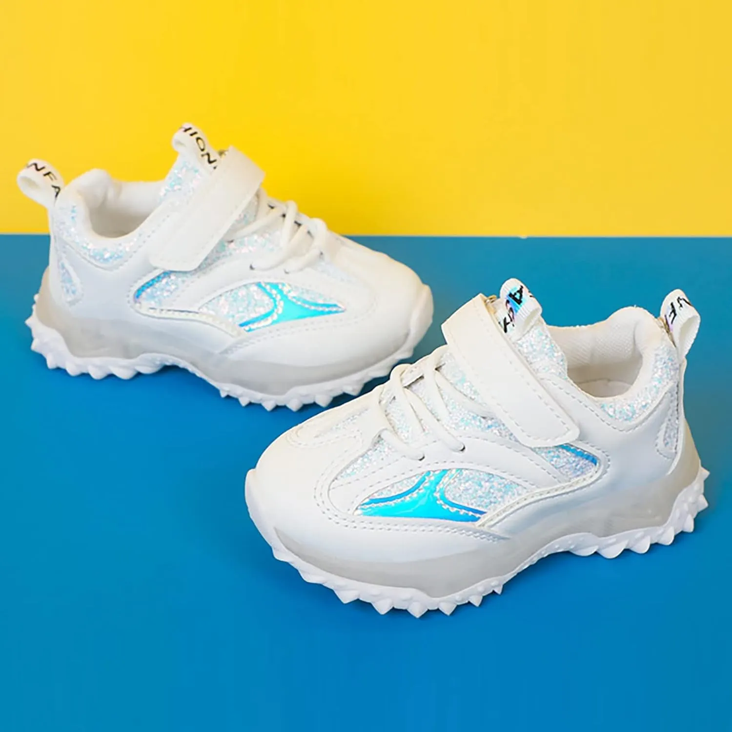 Spring Autumn Non Slip Soft Sole Baby Toddler LED Flashing Lights Shoes Boys Girls Kids Sports Shoes Shews for Girls