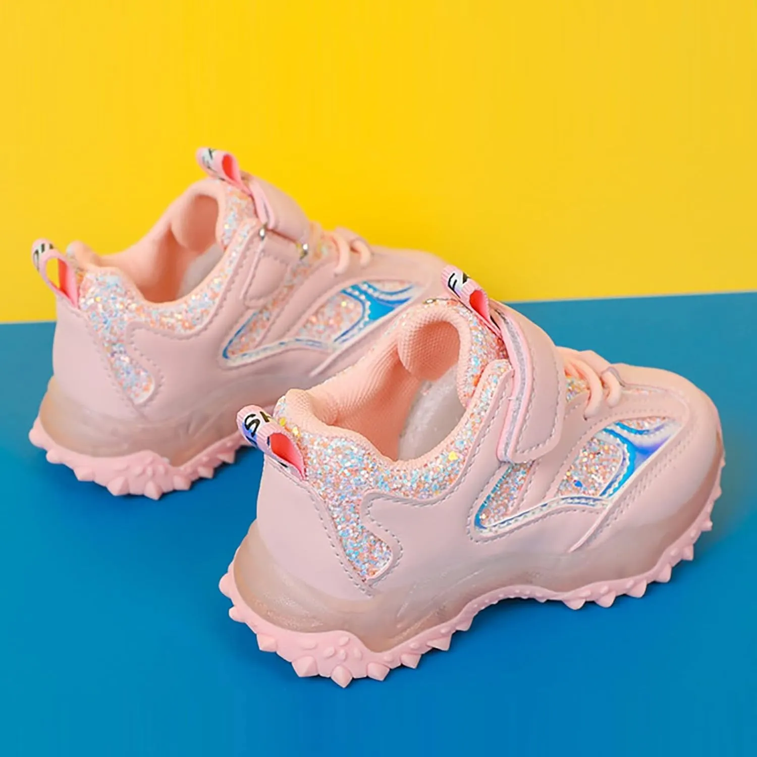 Spring Autumn Non Slip Soft Sole Baby Toddler LED Flashing Lights Shoes Boys Girls Kids Sports Shoes Shews for Girls