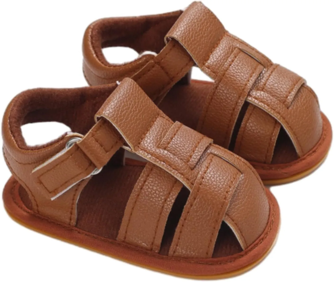 Squeaky Shoes for Infant Boys Girls Anti-Slip Sandals for Toddler Walking Shoes Baby Rubber Sole Open-Toe Sandals