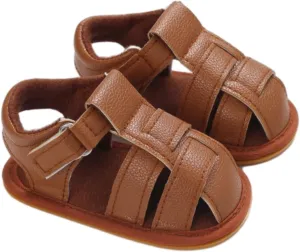 Squeaky Shoes for Infant Boys Girls Anti-Slip Sandals for Toddler Walking Shoes Baby Rubber Sole Open-Toe Sandals
