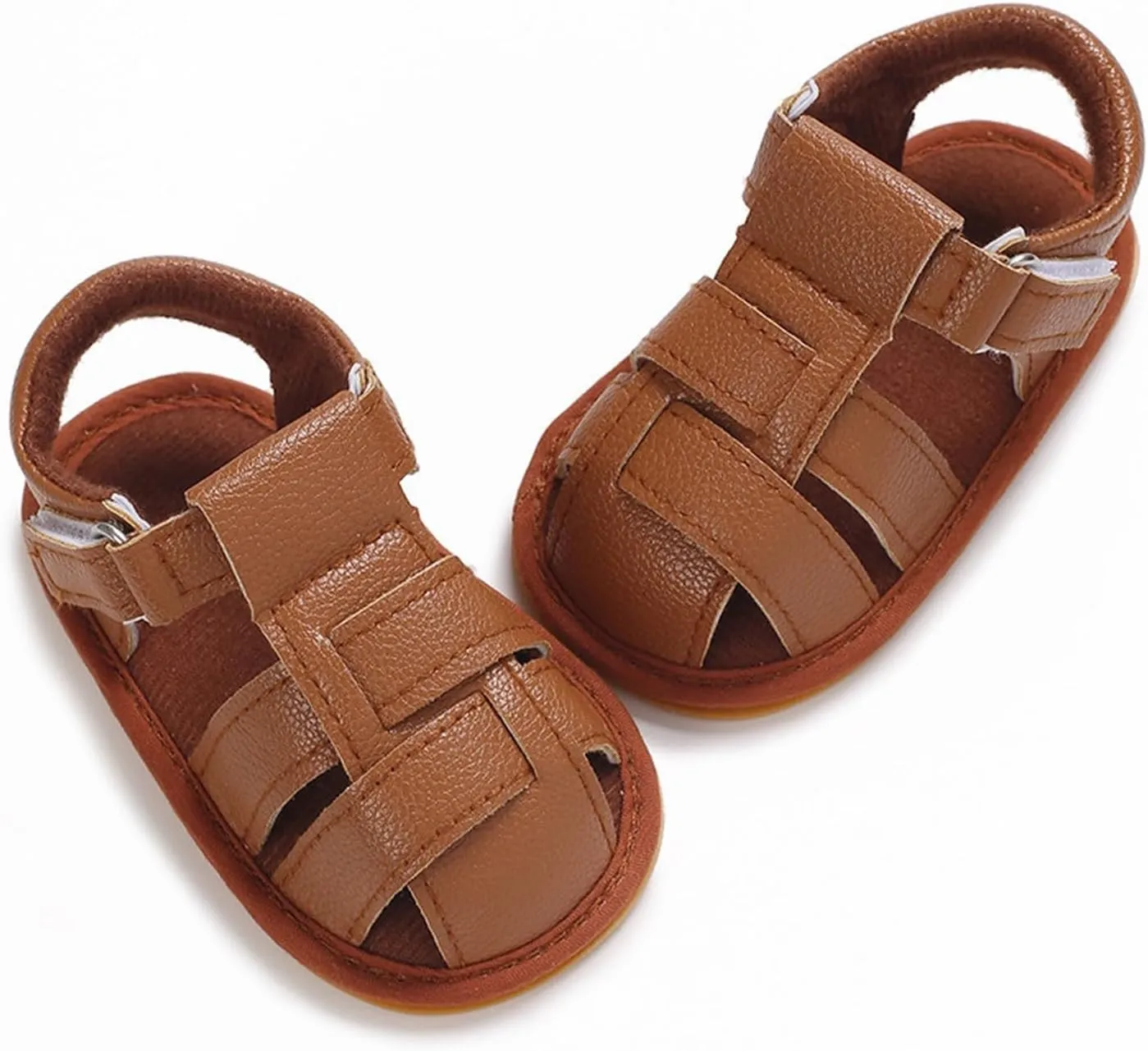 Squeaky Shoes for Infant Boys Girls Anti-Slip Sandals for Toddler Walking Shoes Baby Rubber Sole Open-Toe Sandals