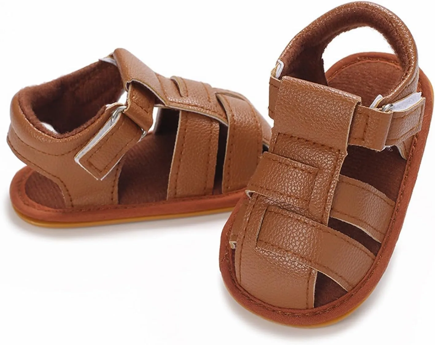 Squeaky Shoes for Infant Boys Girls Anti-Slip Sandals for Toddler Walking Shoes Baby Rubber Sole Open-Toe Sandals