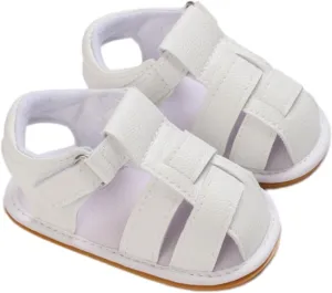 Squeaky Shoes for Infant Boys Girls Anti-Slip Sandals for Toddler Walking Shoes Baby Rubber Sole Open-Toe Sandals
