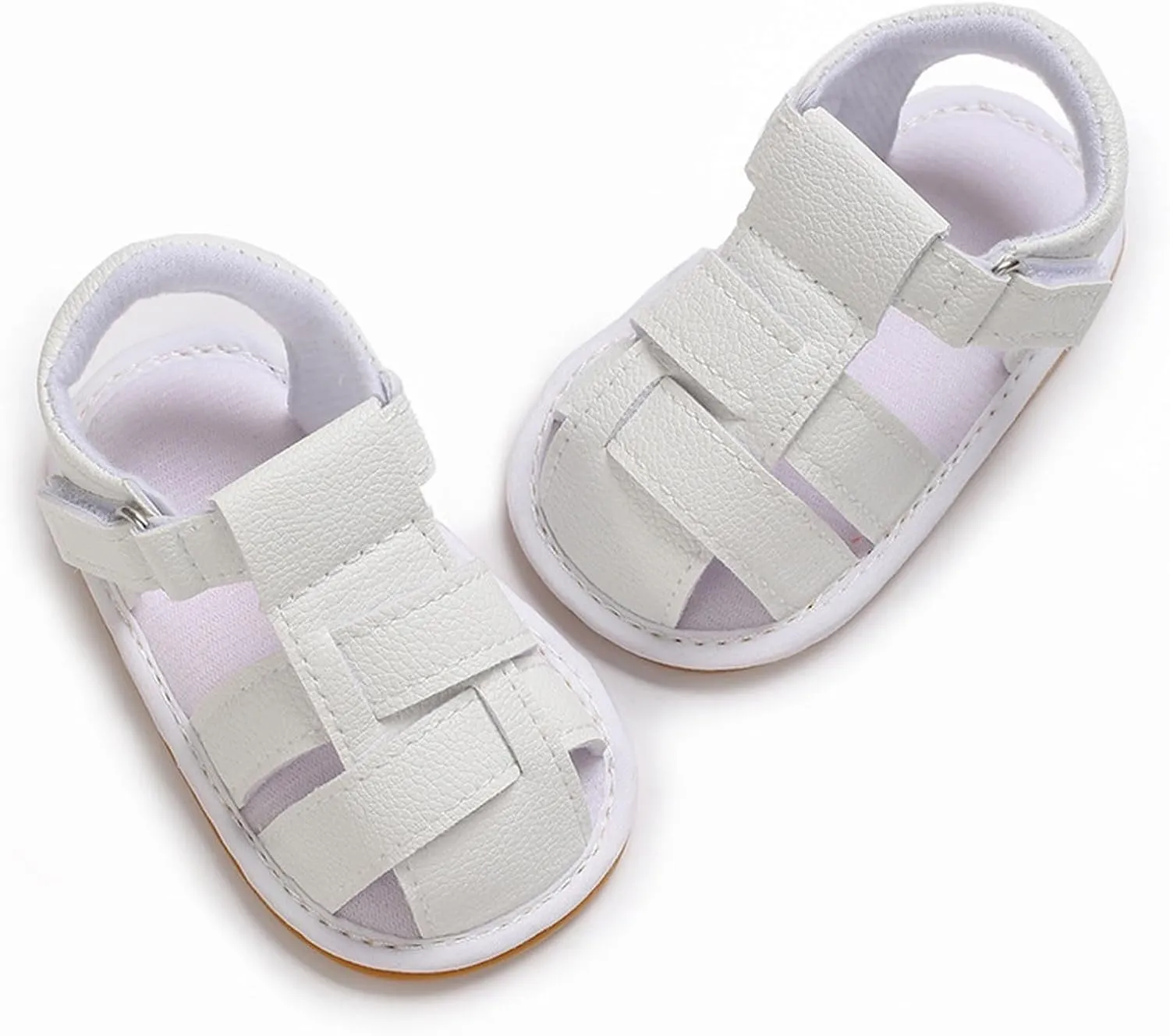 Squeaky Shoes for Infant Boys Girls Anti-Slip Sandals for Toddler Walking Shoes Baby Rubber Sole Open-Toe Sandals