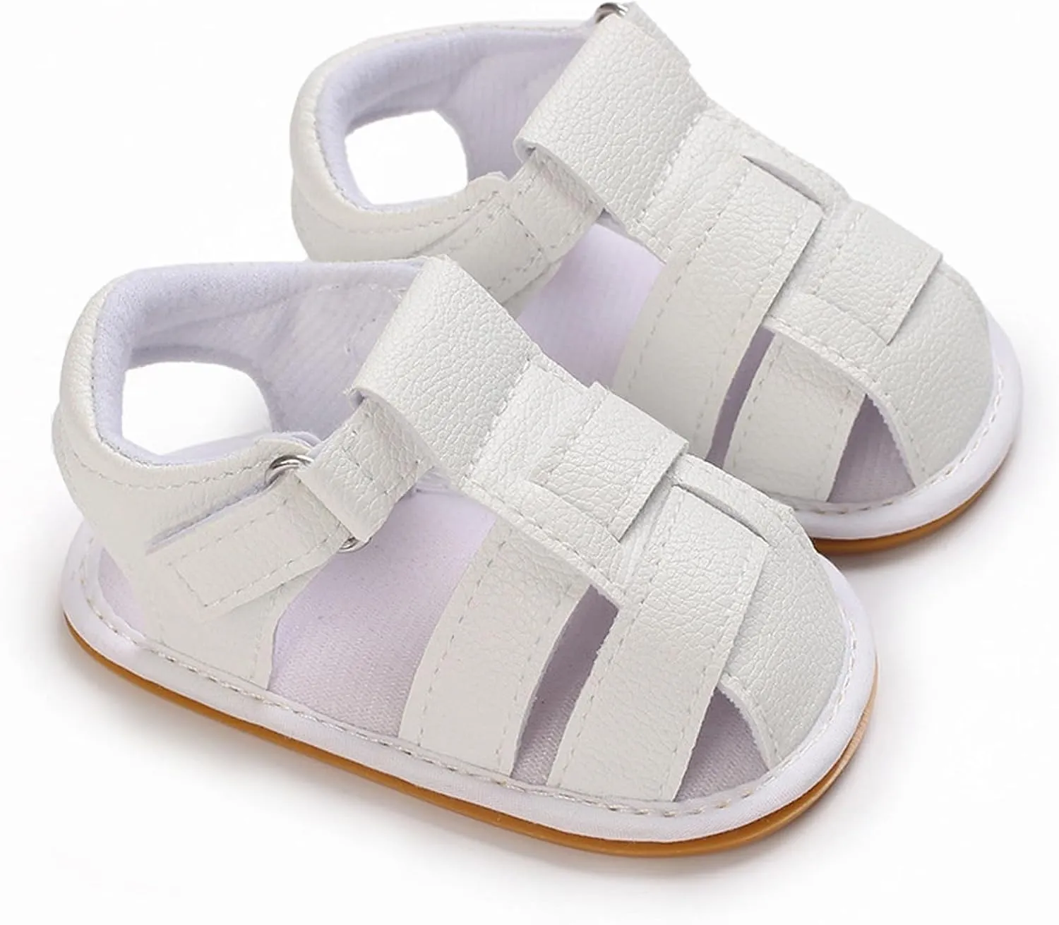 Squeaky Shoes for Infant Boys Girls Anti-Slip Sandals for Toddler Walking Shoes Baby Rubber Sole Open-Toe Sandals