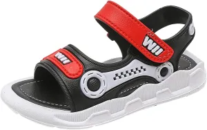 Summer Boys Rubber Bottom Non Slip Sandals Baby Cartoon Adjustable Design Shoes Fashion Sandals for Kids