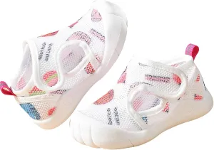 Summer Infant Toddler Girls Boys Shoes Sandals Flat Bottom Non Slip Half Open Toe Slip Breathable Soft Shoes Huarache 2k (Pink, 6.5 Infant)