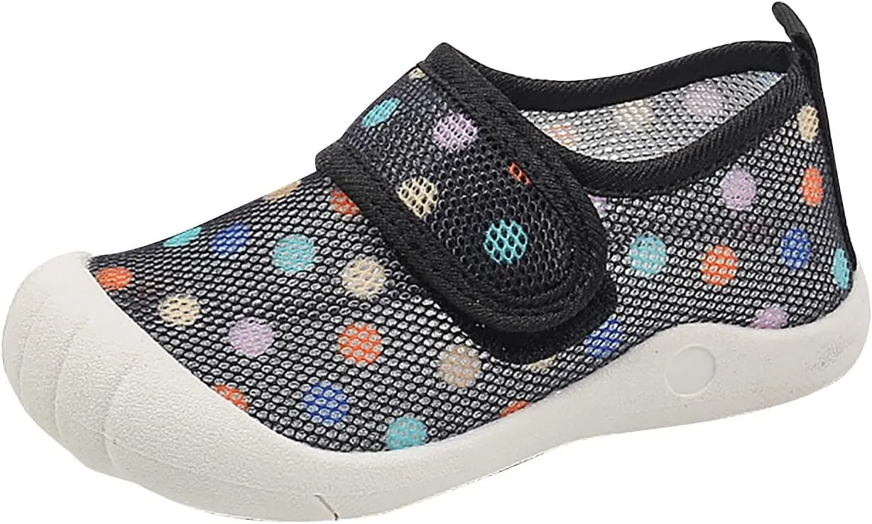 Summer New Hollowed Breathable Mesh Shoes Boys Baotou Anti Kick Sandals Girls Solid Color Beach Toddler Girl 8 Shoes