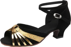 Summer Women's Large Latin Dance Shoes Square Dance Thick Heel Low Heel Sandals Hiking Sandals Women