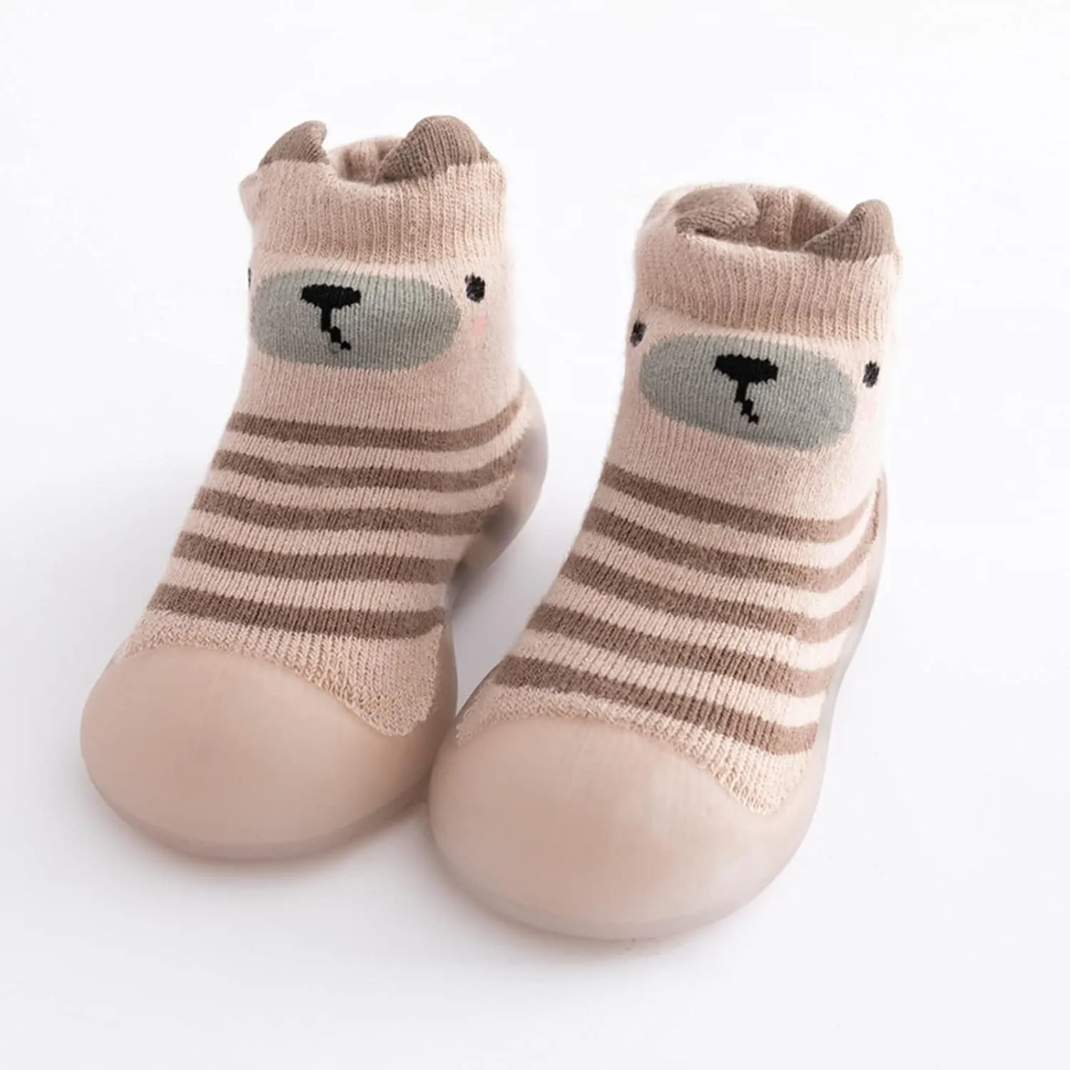 Teen Boy Slippers Kids Toddler Baby Boys Girls Solid Warm Knit Soft Sole Rubber Shoes Led Sandals for Boys