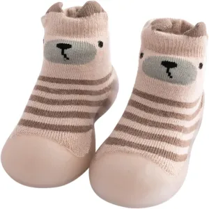 Teen Boy Slippers Kids Toddler Baby Boys Girls Solid Warm Knit Soft Sole Rubber Shoes Led Sandals for Boys