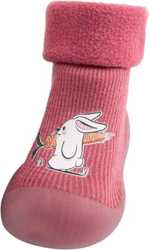Tennis Shoes for Children Rubber Boys Girls Sole Toddler Knit Soft Warm Baby Stocking Shoes Socks Slipper Shoes